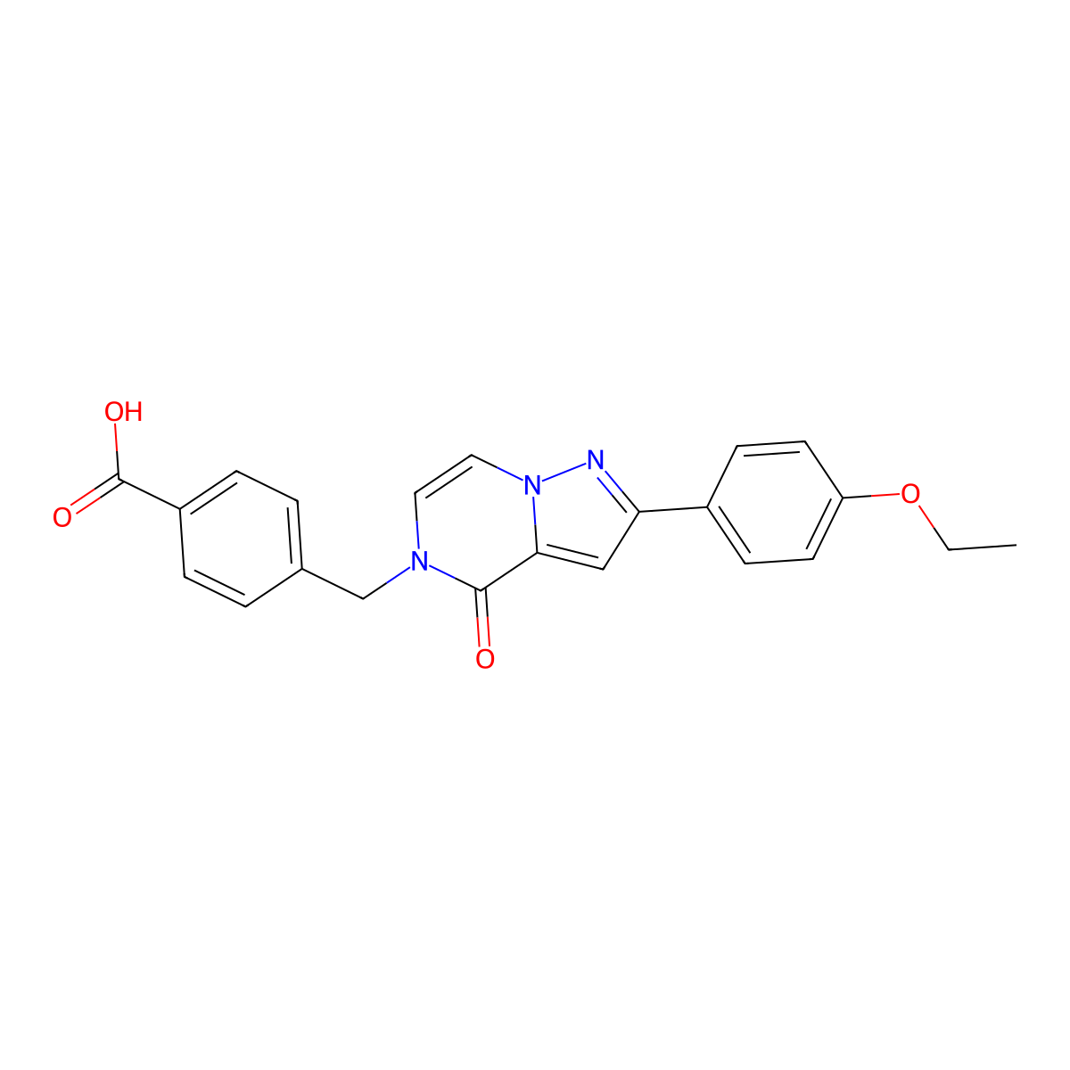 4-{[2-(4-ethoxyphenyl)-4-oxo-4H,5H-pyrazolo[1,5-a]pyrazin-5-yl]methyl}benzoic acid molecular structure, CAS 2319851-76-6