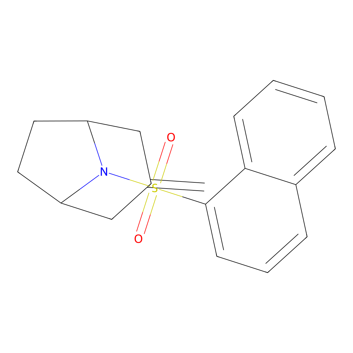 (1R,5S)-3-methylene-8-(naphthalen-1-ylsulfonyl)-8-azabicyclo[3.2.1]octane molecular structure, CAS 2319874-74-1