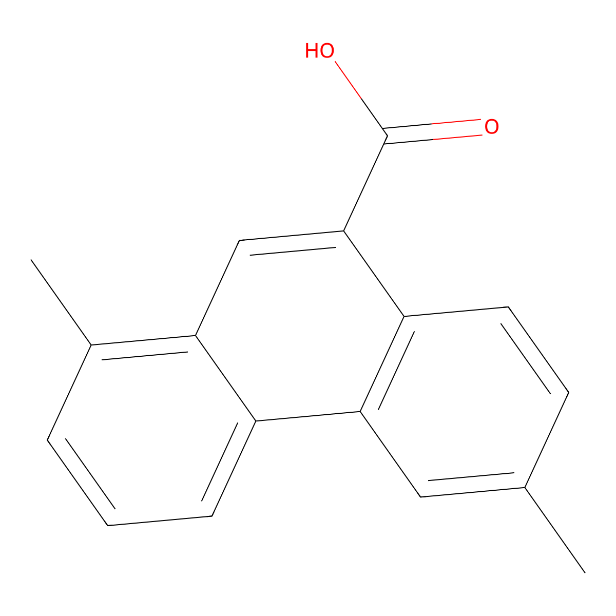 1,6-Dimethylphenanthrene-9-carboxylic acid molecular structure, CAS 2319878-31-2