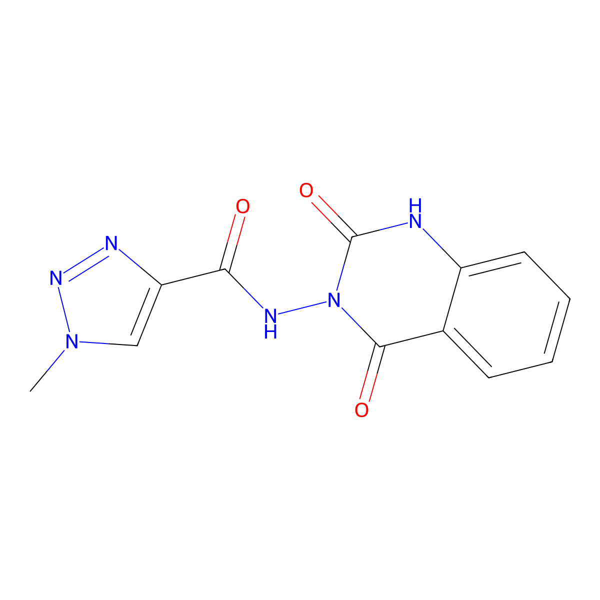 N-(2,4-Dioxo-1H-quinazolin-3-yl)-1-methyltriazole-4-carboxamide molecular structure, CAS 2319895-63-9