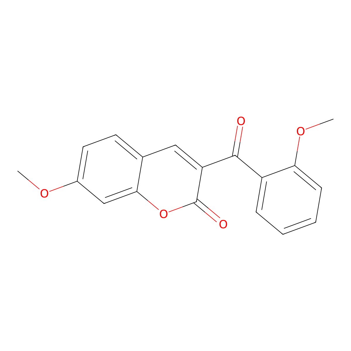 7-methoxy-3-(2-methoxybenzoyl)-2H-chromen-2-one molecular structure, CAS 2319897-97-5