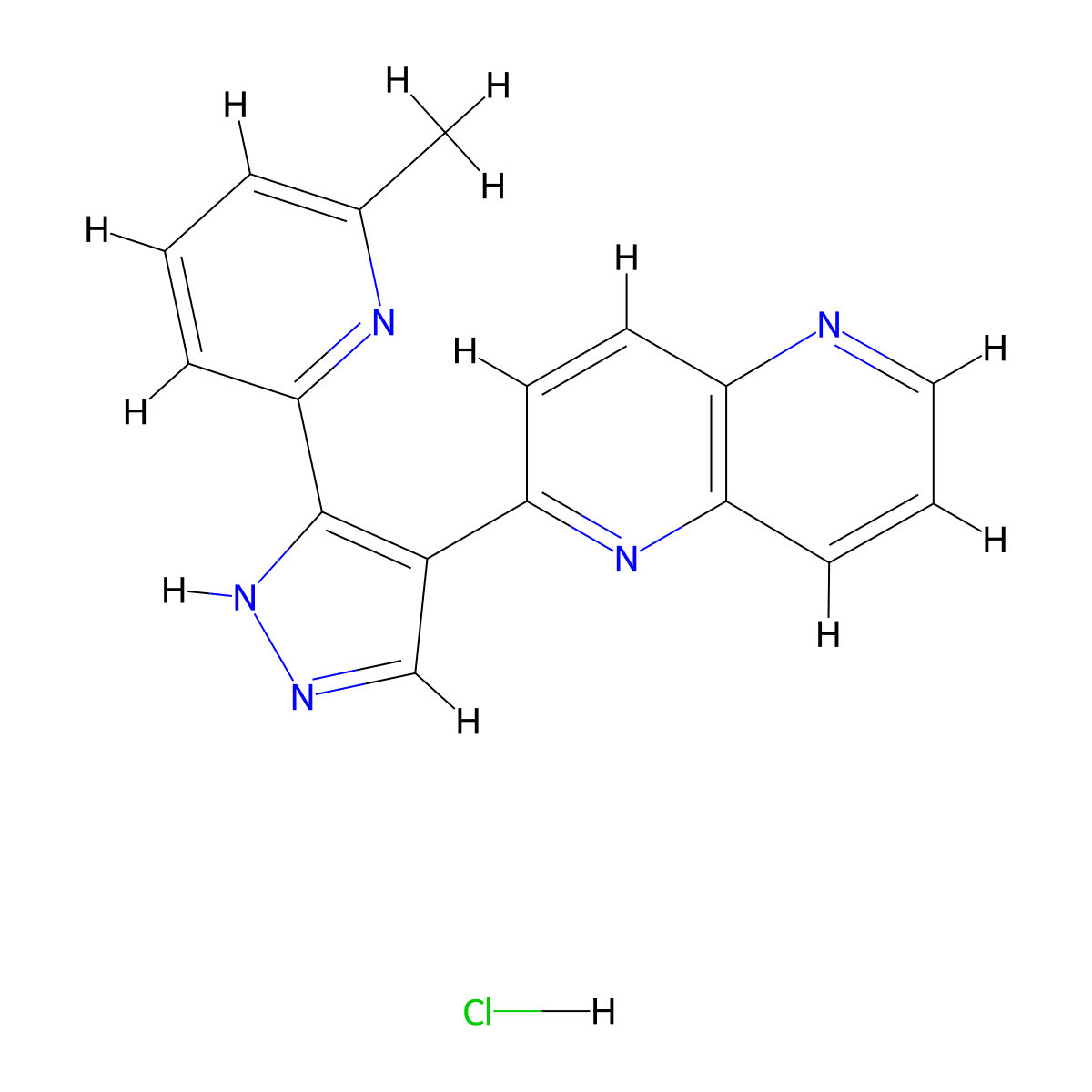 ALK5 Inhibitor II (hydrochloride) molecular structure, CAS 2319939-07-4