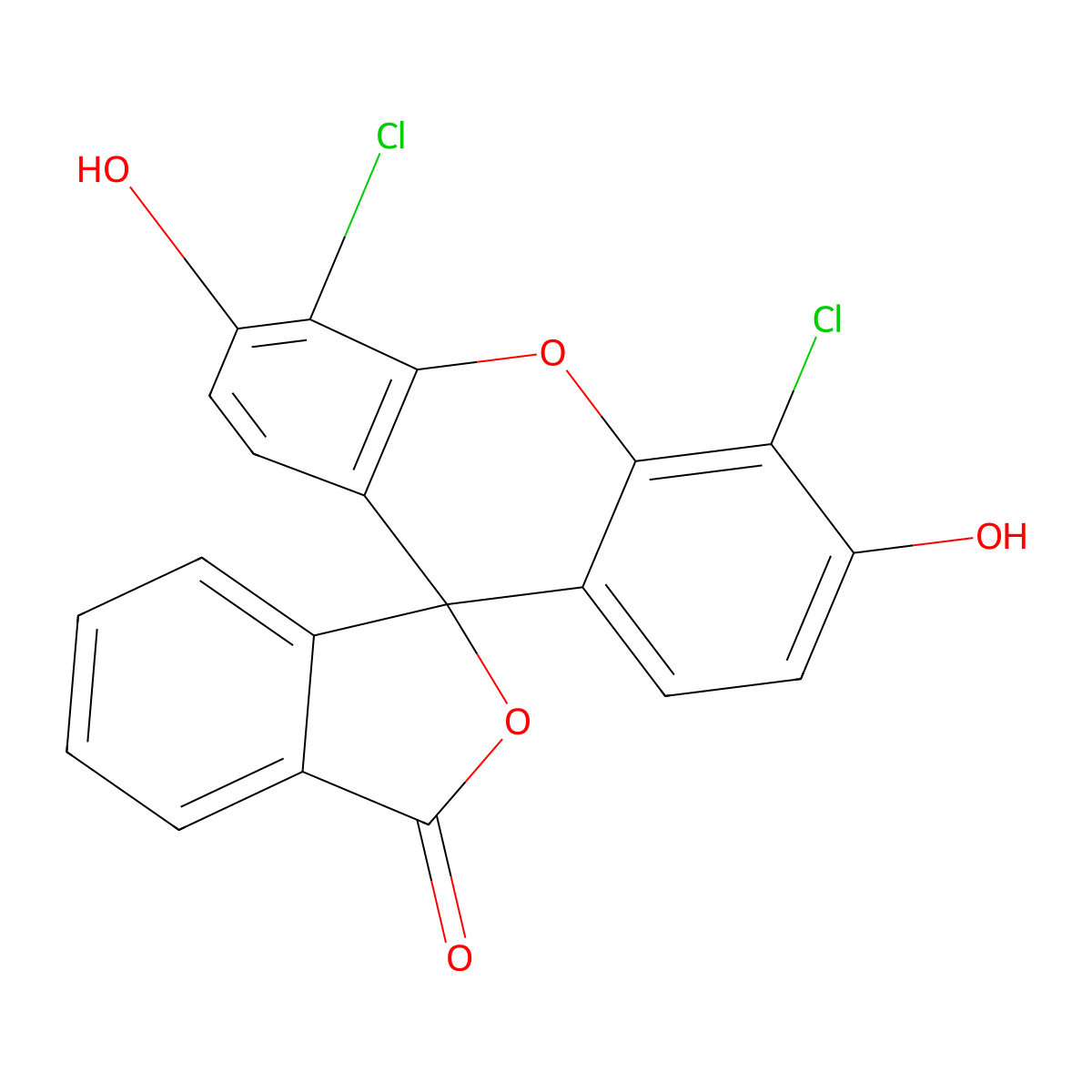 4',5'-Dichlorofluorescein molecular structure, CAS 2320-96-9