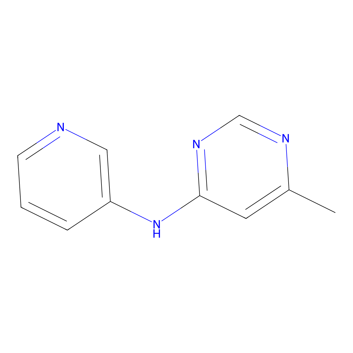 6-methyl-N-(pyridin-3-yl)pyrimidin-4-amine molecular structure, CAS 2320143-33-5