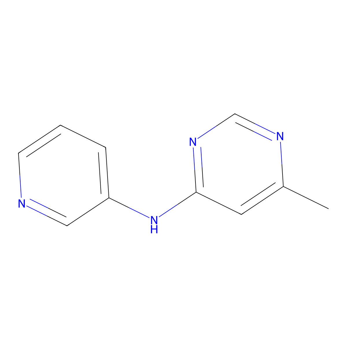 6-methyl-N-(pyridin-3-yl)pyrimidin-4-amine molecular structure, CAS 2320143-33-5