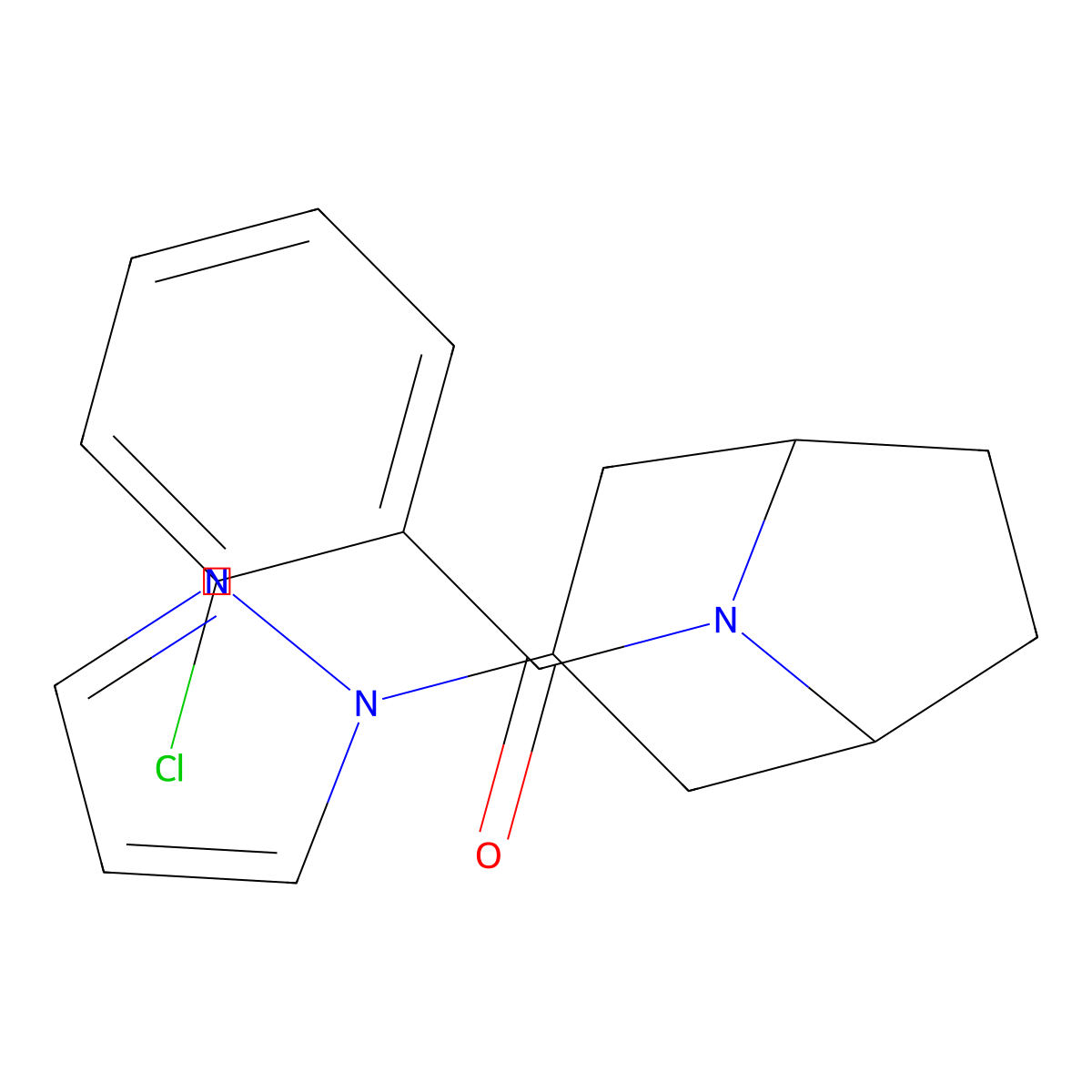 8-(2-chlorobenzoyl)-3-(1H-pyrazol-1-yl)-8-azabicyclo[3.2.1]octane molecular structure, CAS 2320145-00-2
