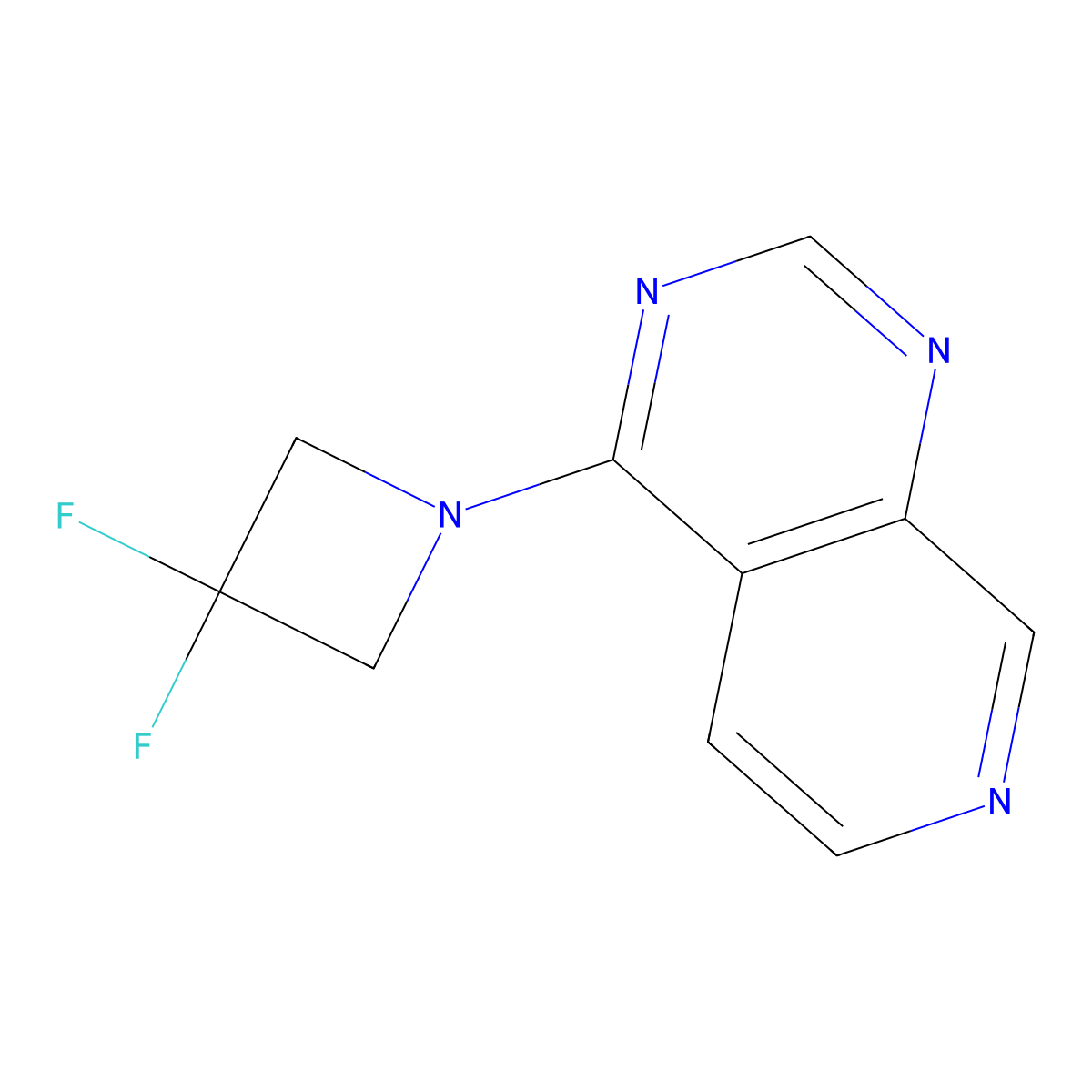 4-(3,3-Difluoroazetidin-1-yl)pyrido[3,4-d]pyrimidine molecular structure, CAS 2320145-61-5