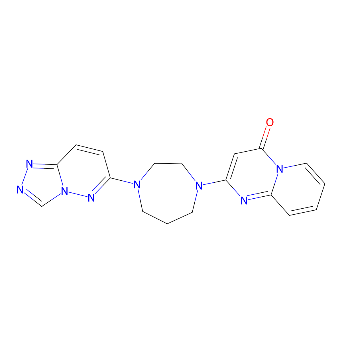 2-(4-{[1,2,4]triazolo[4,3-b]pyridazin-6-yl}-1,4-diazepan-1-yl)-4H-pyrido[1,2-a]pyrimidin-4-one molecular structure, CAS 2320177-05-5