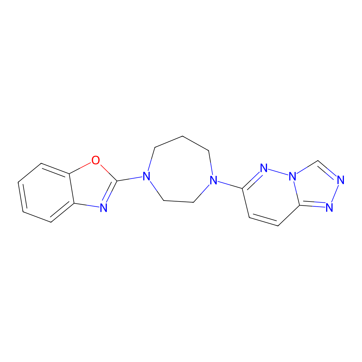 2-(4-{[1,2,4]Triazolo[4,3-b]pyridazin-6-yl}-1,4-diazepan-1-yl)-1,3-benzoxazole molecular structure, CAS 2320177-21-5