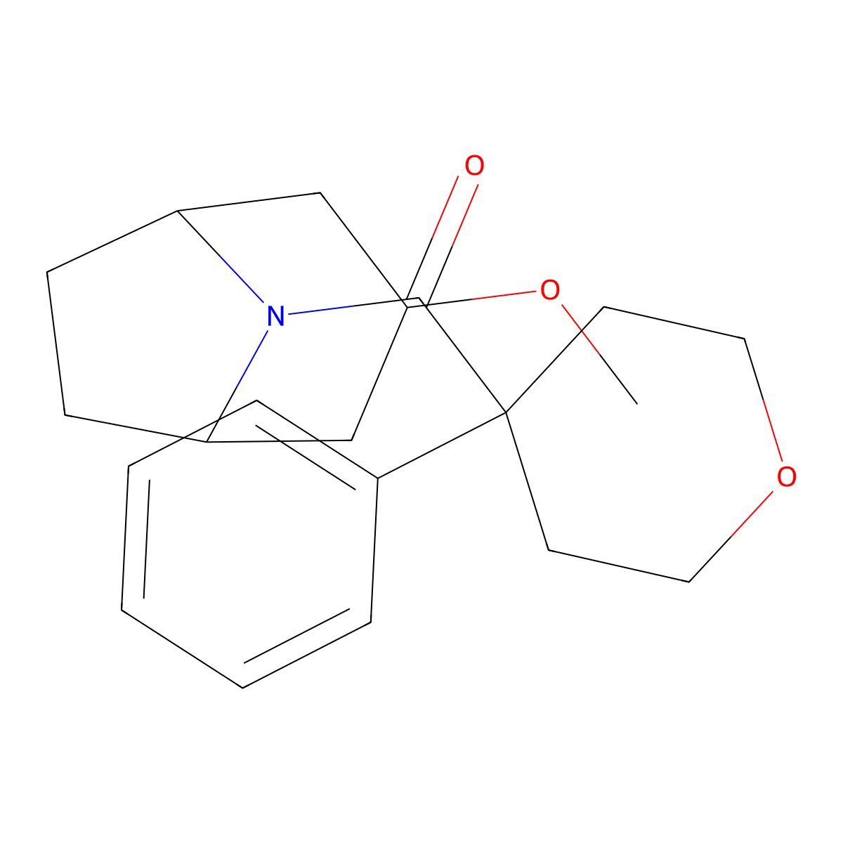 3-Methoxy-8-(4-phenyloxane-4-carbonyl)-8-azabicyclo[3.2.1]octane molecular structure, CAS 2320177-41-9