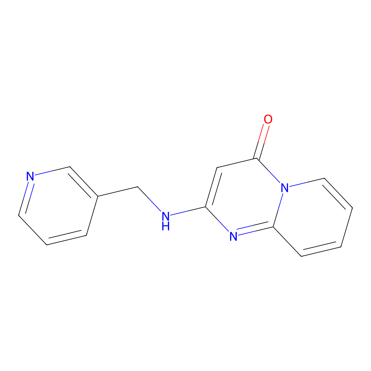 2-{[(pyridin-3-yl)methyl]amino}-4H-pyrido[1,2-a]pyrimidin-4-one molecular structure, CAS 2320212-49-3