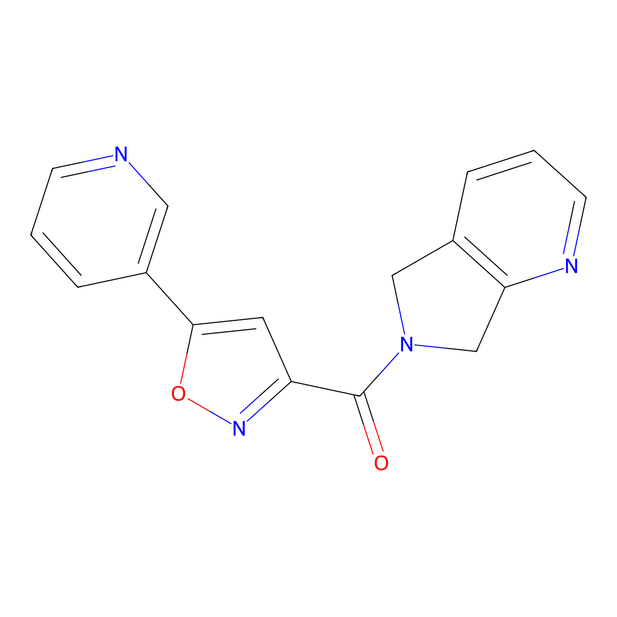 (5-(pyridin-3-yl)isoxazol-3-yl)(5H-pyrrolo[3,4-b]pyridin-6(7H)-yl)methanone molecular structure, CAS 2320213-43-0