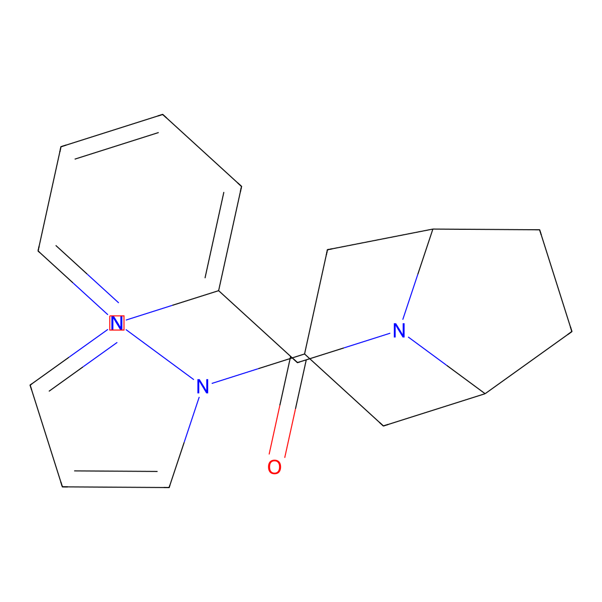 3-(1H-pyrazol-1-yl)-8-(pyridine-2-carbonyl)-8-azabicyclo[3.2.1]octane molecular structure, CAS 2320220-89-9