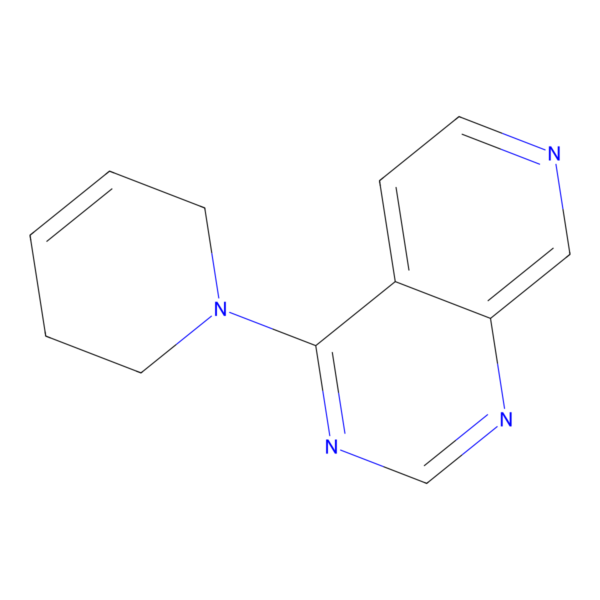 1-{Pyrido[3,4-d]pyrimidin-4-yl}-1,2,3,6-tetrahydropyridine molecular structure, CAS 2320222-36-2
