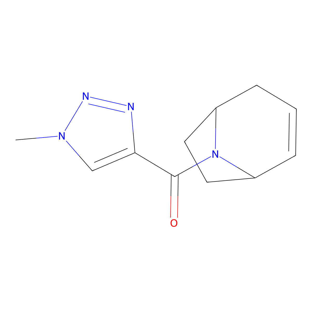 (1R,5S)-8-azabicyclo[3.2.1]oct-2-en-8-yl(1-methyl-1H-1,2,3-triazol-4-yl)methanone molecular structure, CAS 2320226-75-1