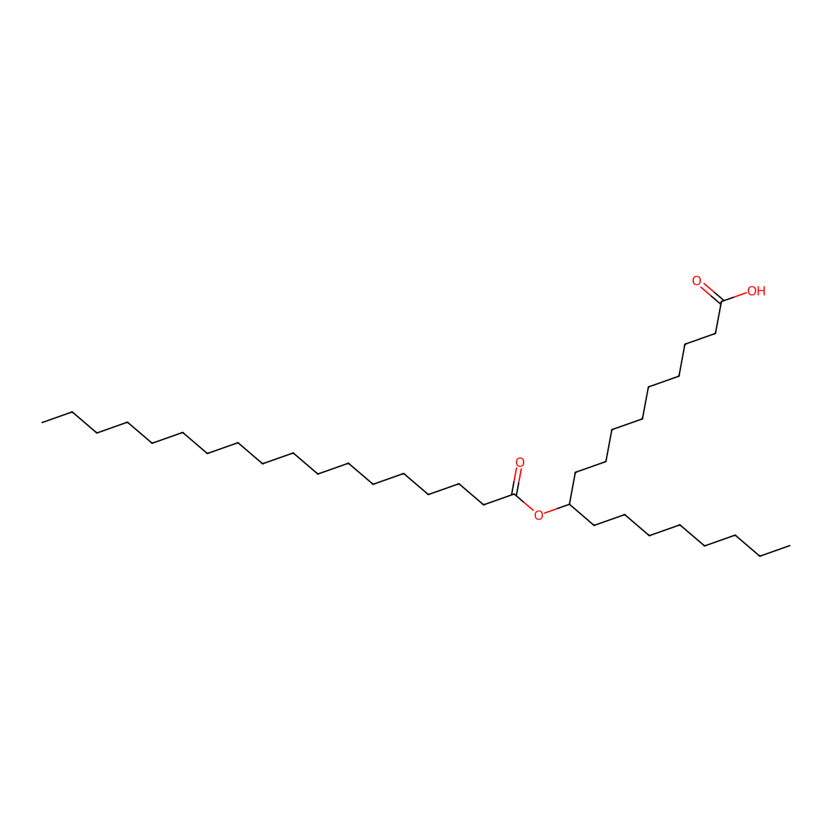 10-Octadecanoyloxy-octadecanoic acid molecular structure, CAS 2320261-81-0