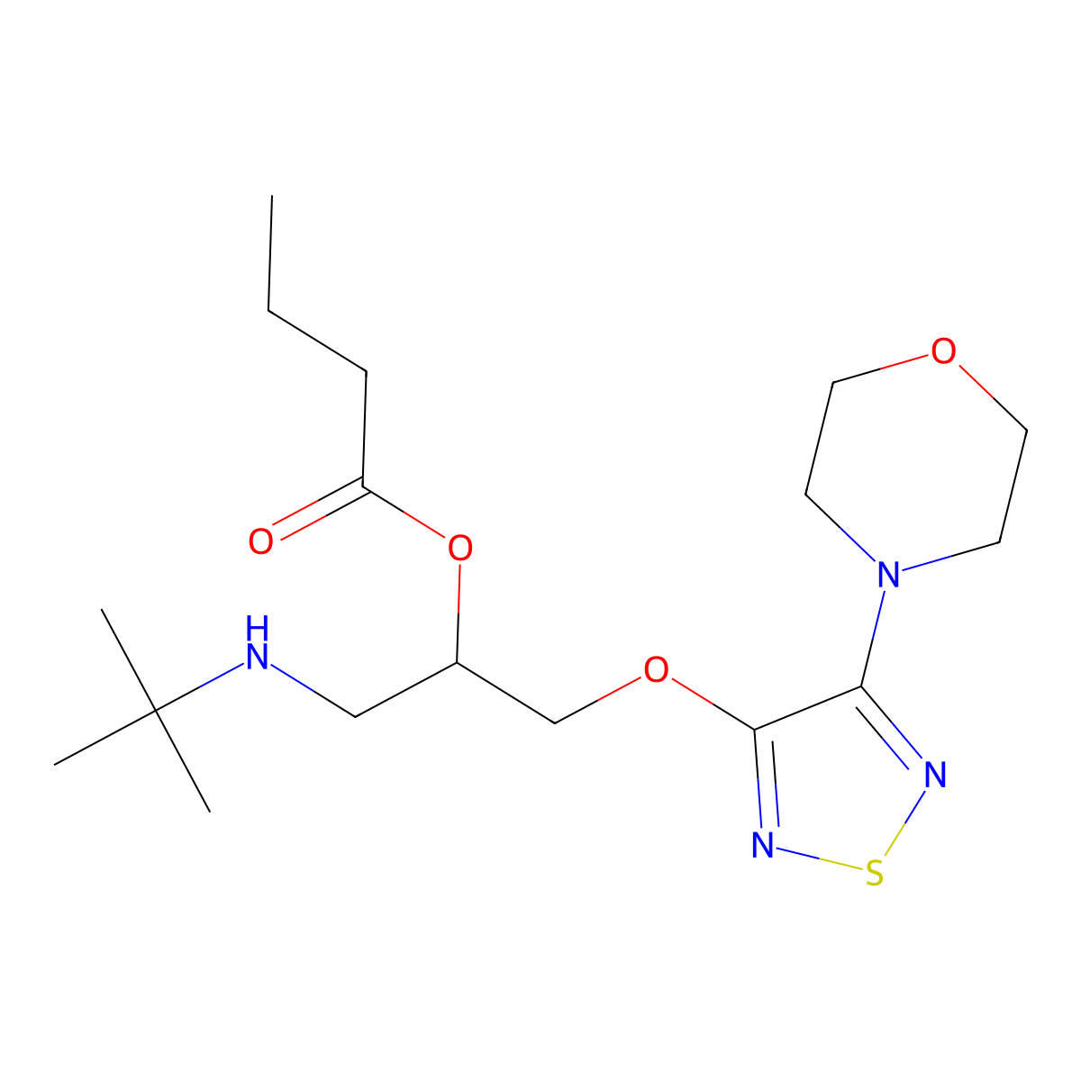 (RS)-Butyryltimolol molecular structure, CAS 2320274-78-8