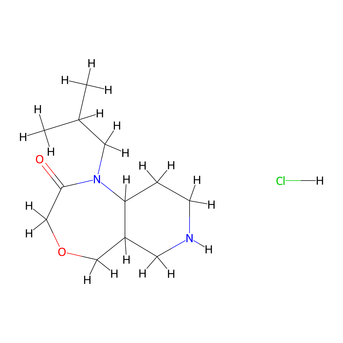 1-(2-Methylpropyl)-decahydropyrido[4,3-e][1,4]oxazepin-2-one hydrochloride molecular structure, CAS 2320340-16-5