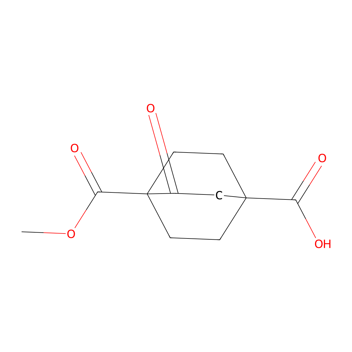 4-(Methoxycarbonyl)-3-oxobicyclo[2.2.2]octane-1-carboxylic acid molecular structure, CAS 2320344-35-0
