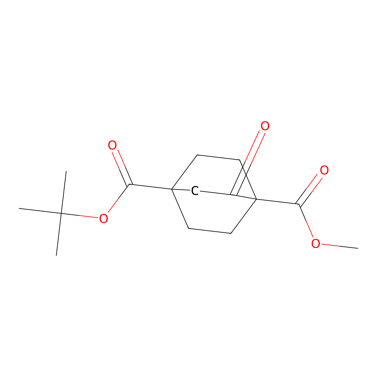 O4-Tert-butyl O1-methyl 2-oxobicyclo[2.2.2]octane-1,4-dicarboxylate molecular structure, CAS 2320344-36-1