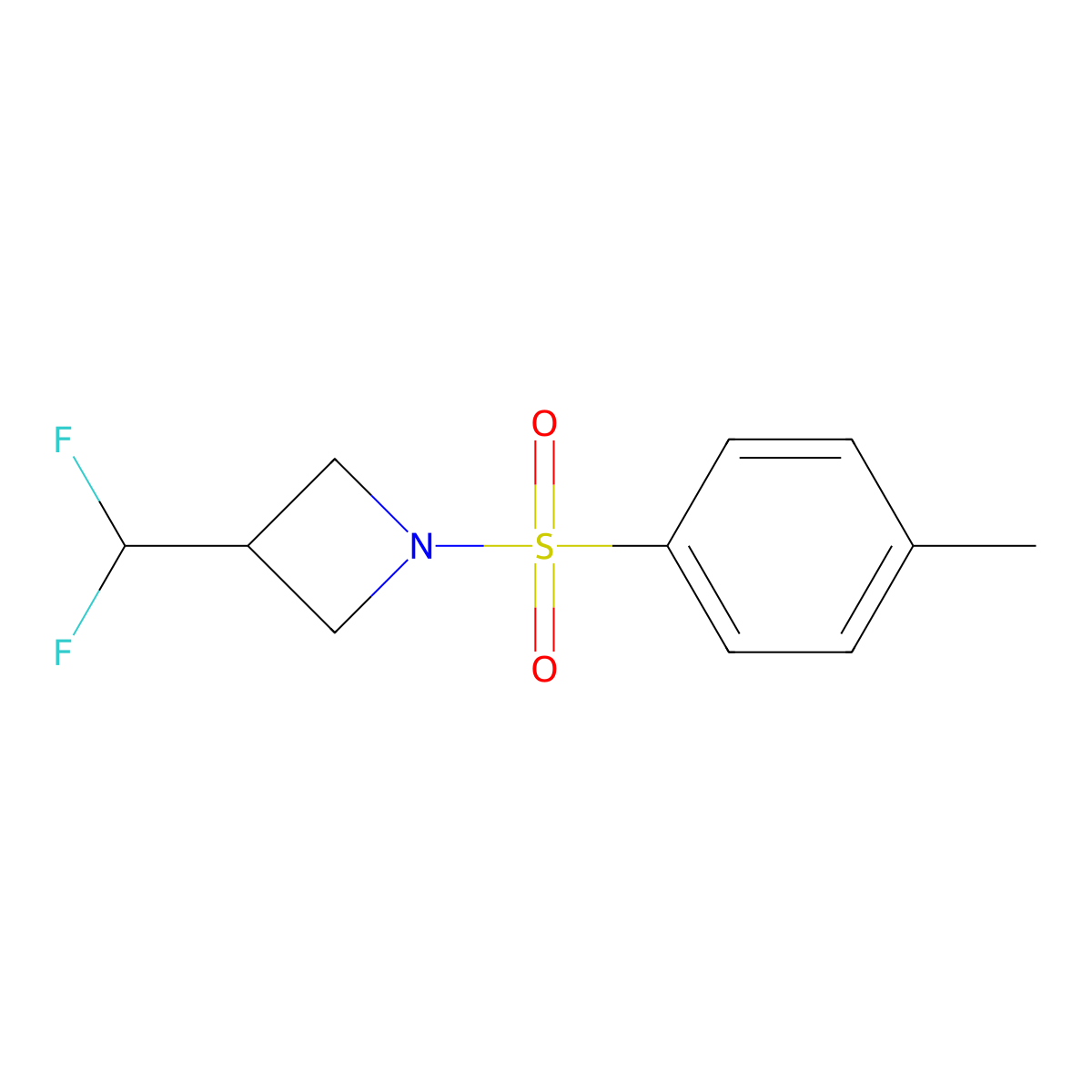 3-(Difluoromethyl)-1-tosylazetidine molecular structure, CAS 2320378-77-4