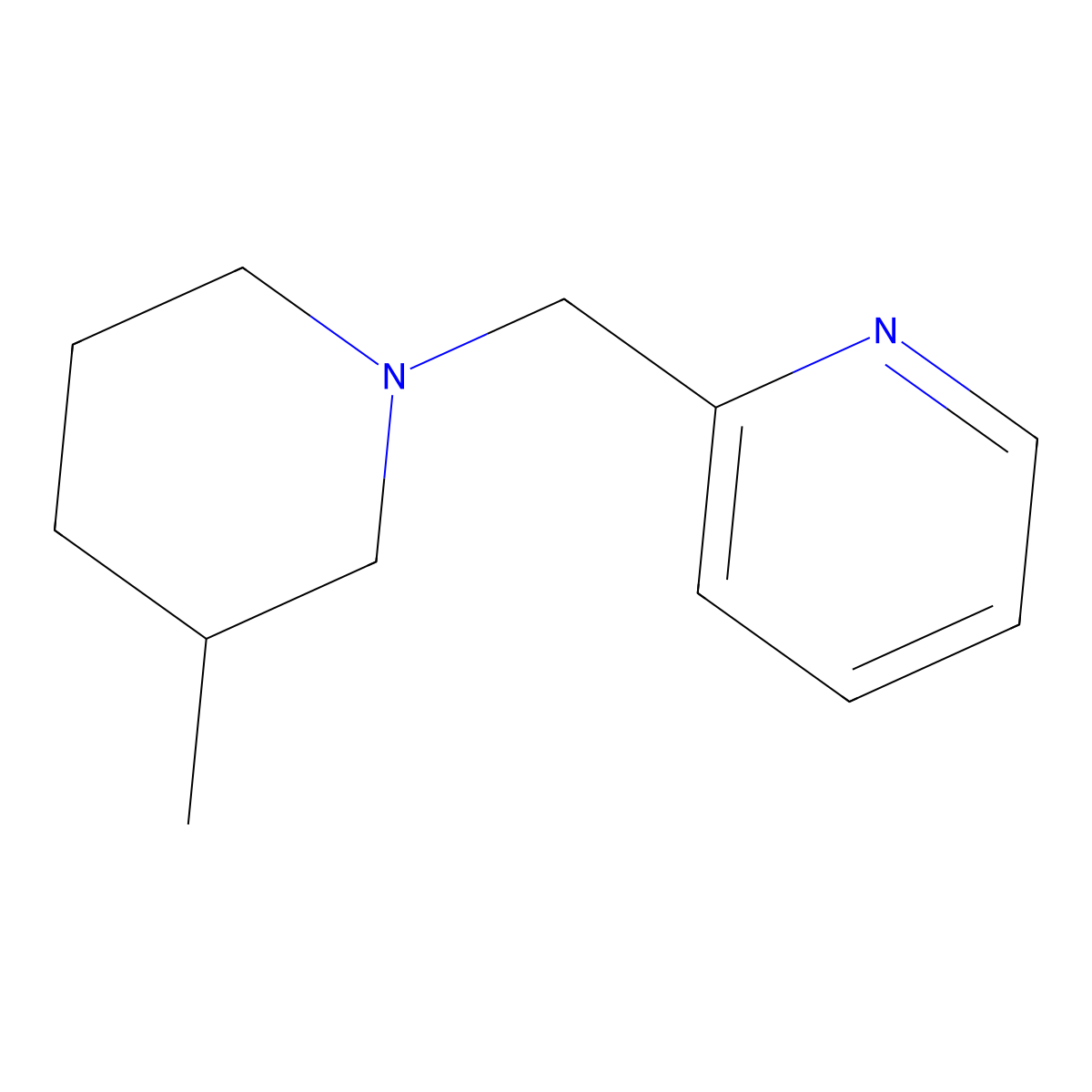 2-[(3-Methylpiperidin-1-yl)methyl]pyridine molecular structure, CAS 2320380-49-0