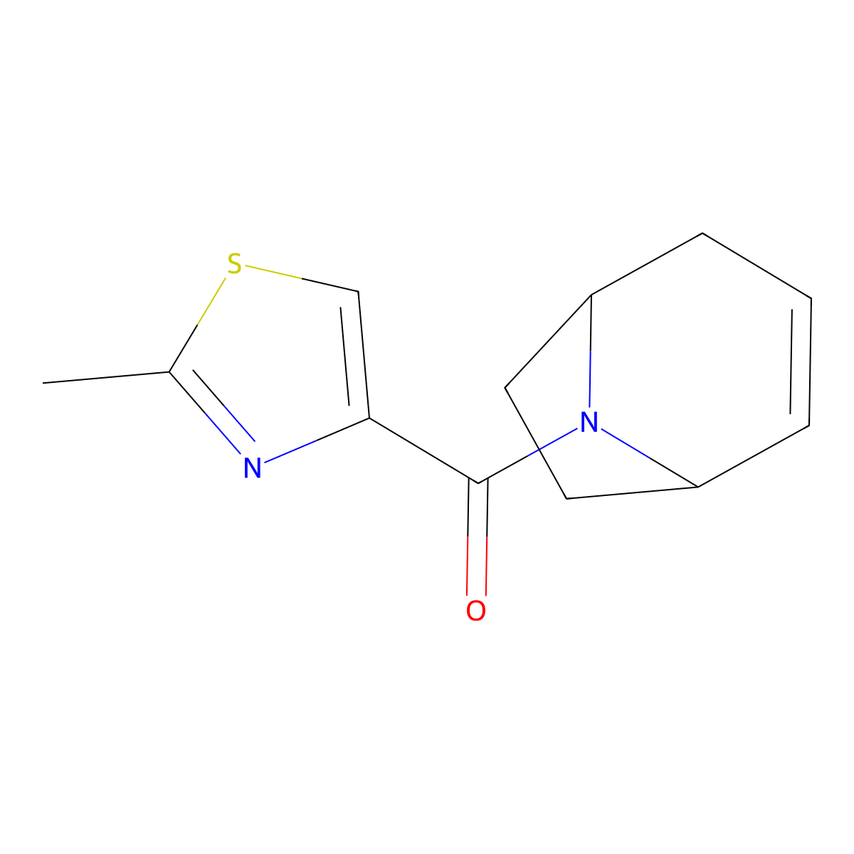 (1R,5S)-8-azabicyclo[3.2.1]oct-2-en-8-yl(2-methylthiazol-4-yl)methanone molecular structure, CAS 2320381-36-8