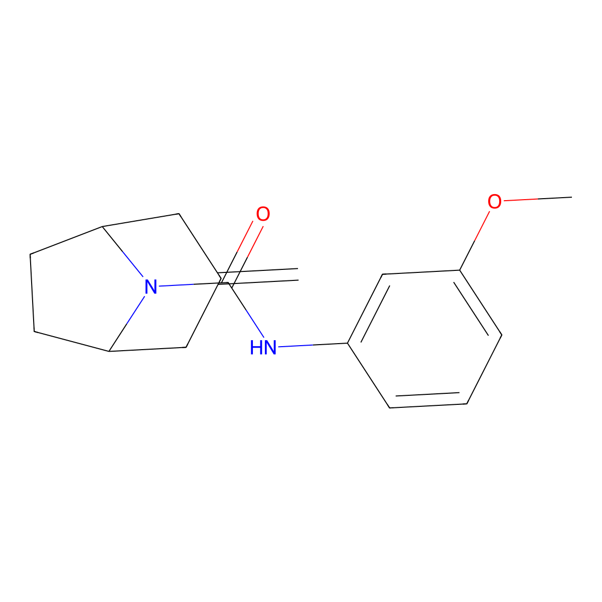 N-(3-methoxyphenyl)-3-methylidene-8-azabicyclo[3.2.1]octane-8-carboxamide molecular structure, CAS 2320416-76-8