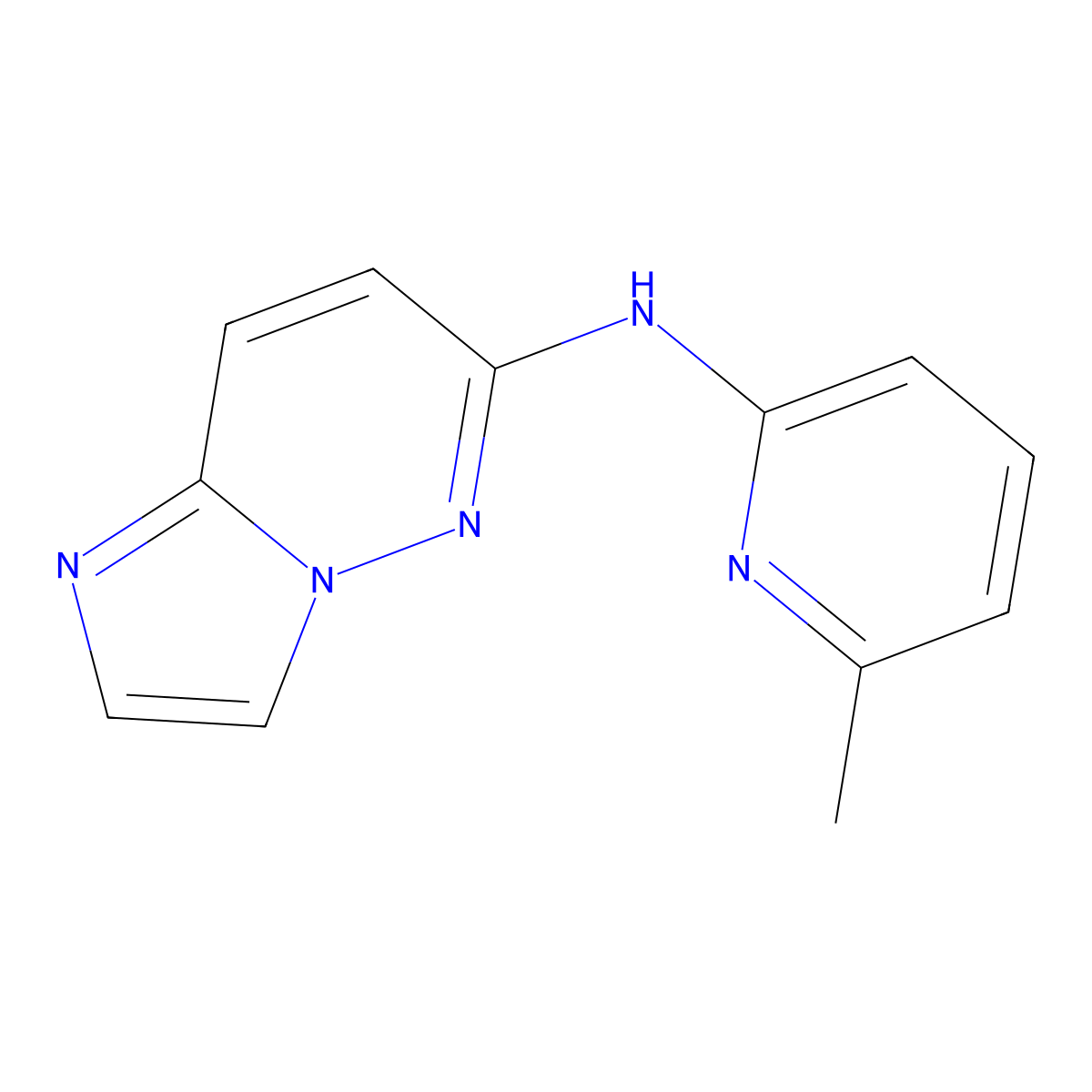 N-(6-methylpyridin-2-yl)imidazo[1,2-b]pyridazin-6-amine molecular structure, CAS 2320417-04-5