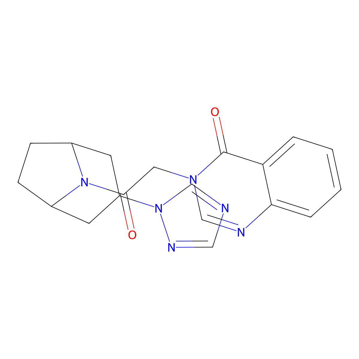 3-{2-oxo-2-[3-(1H-1,2,4-triazol-1-yl)-8-azabicyclo[3.2.1]octan-8-yl]ethyl}-3,4-dihydroquinazolin-4-one molecular structure, CAS 2320418-22-0