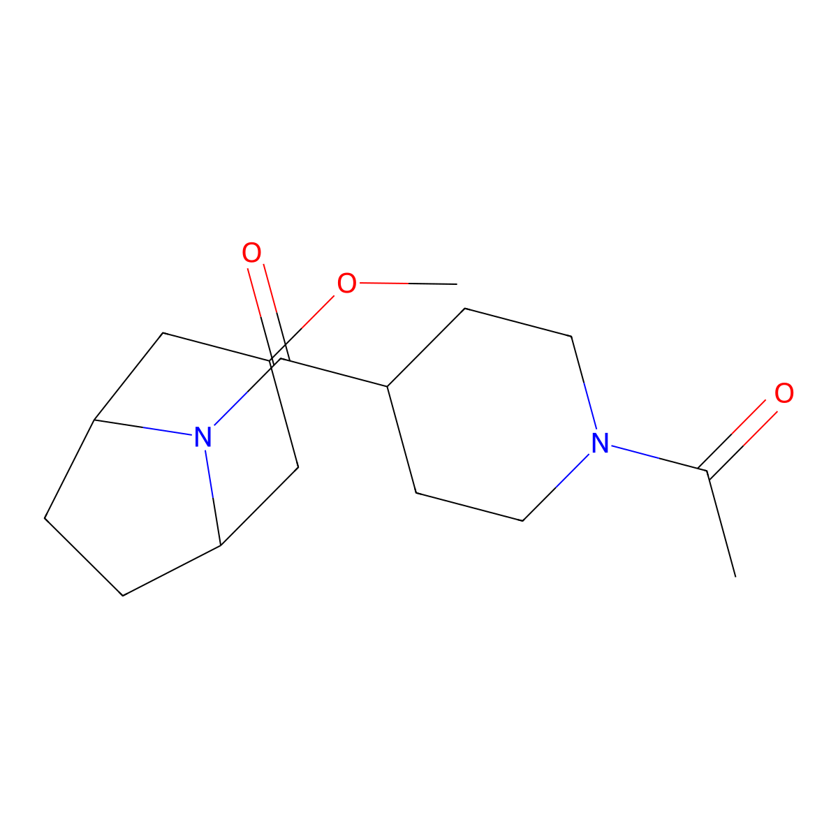 1-(4-{3-Methoxy-8-azabicyclo[3.2.1]octane-8-carbonyl}piperidin-1-yl)ethan-1-one molecular structure, CAS 2320421-60-9