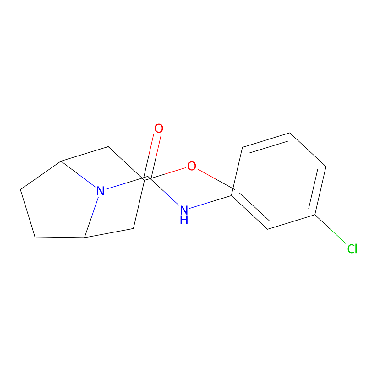 N-(3-chlorophenyl)-3-methoxy-8-azabicyclo[3.2.1]octane-8-carboxamide molecular structure, CAS 2320421-68-7