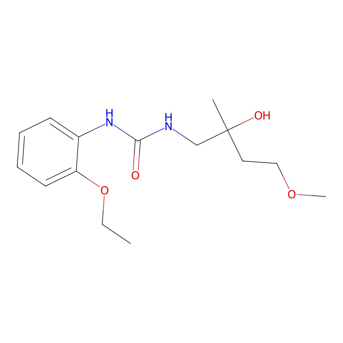 1-(2-Ethoxyphenyl)-3-(2-hydroxy-4-methoxy-2-methylbutyl)urea molecular structure, CAS 2320456-65-1