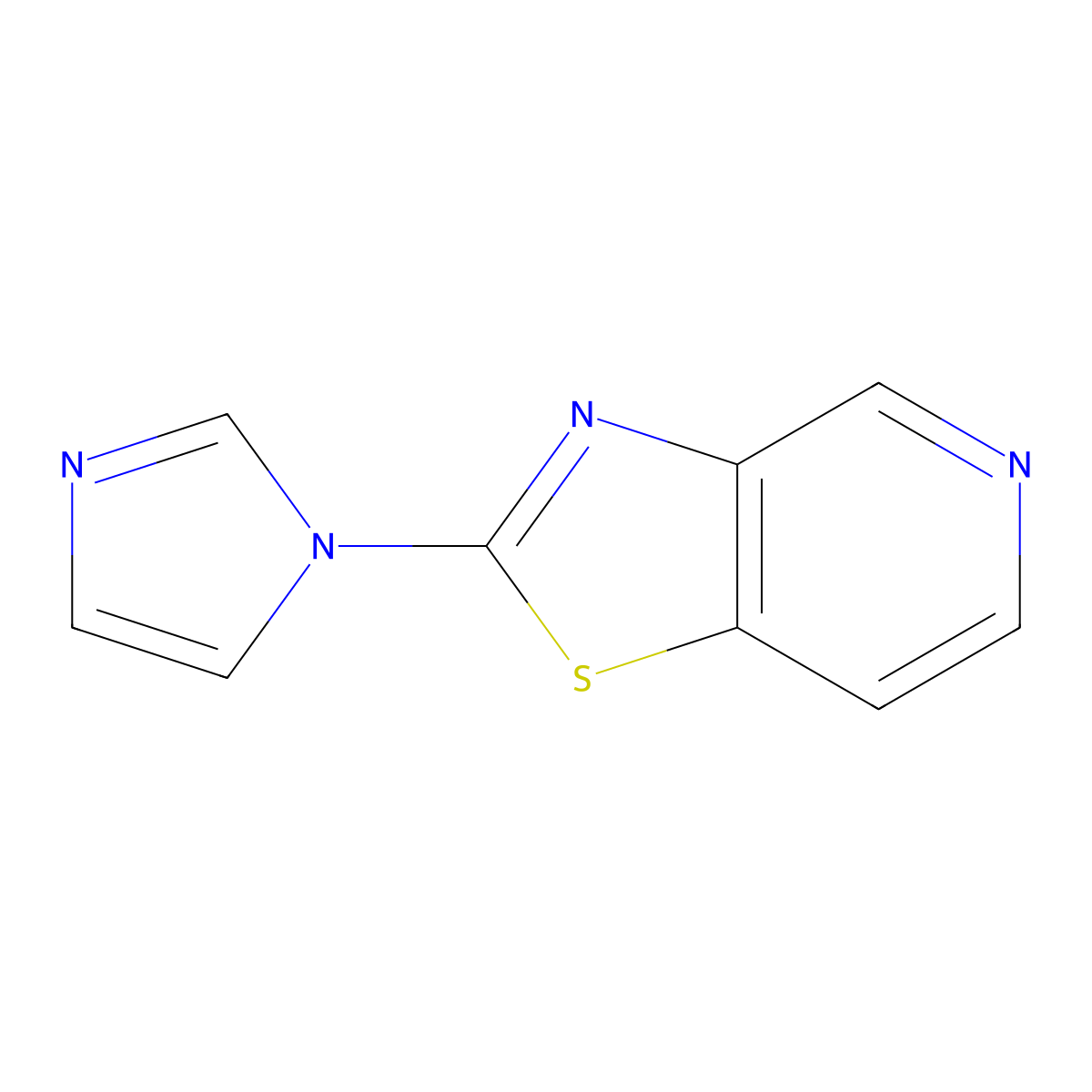 1-{[1,3]thiazolo[4,5-c]pyridin-2-yl}-1H-imidazole molecular structure, CAS 2320467-12-5