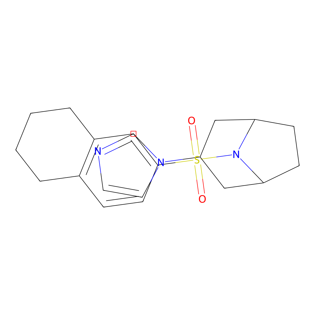 3-(1H-imidazol-1-yl)-8-(5,6,7,8-tetrahydronaphthalene-2-sulfonyl)-8-azabicyclo[3.2.1]octane molecular structure, CAS 2320468-82-2
