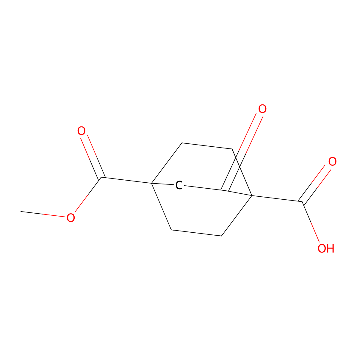 4-(Methoxycarbonyl)-2-oxobicyclo[2.2.2]octane-1-carboxylic acid molecular structure, CAS 2320469-39-2