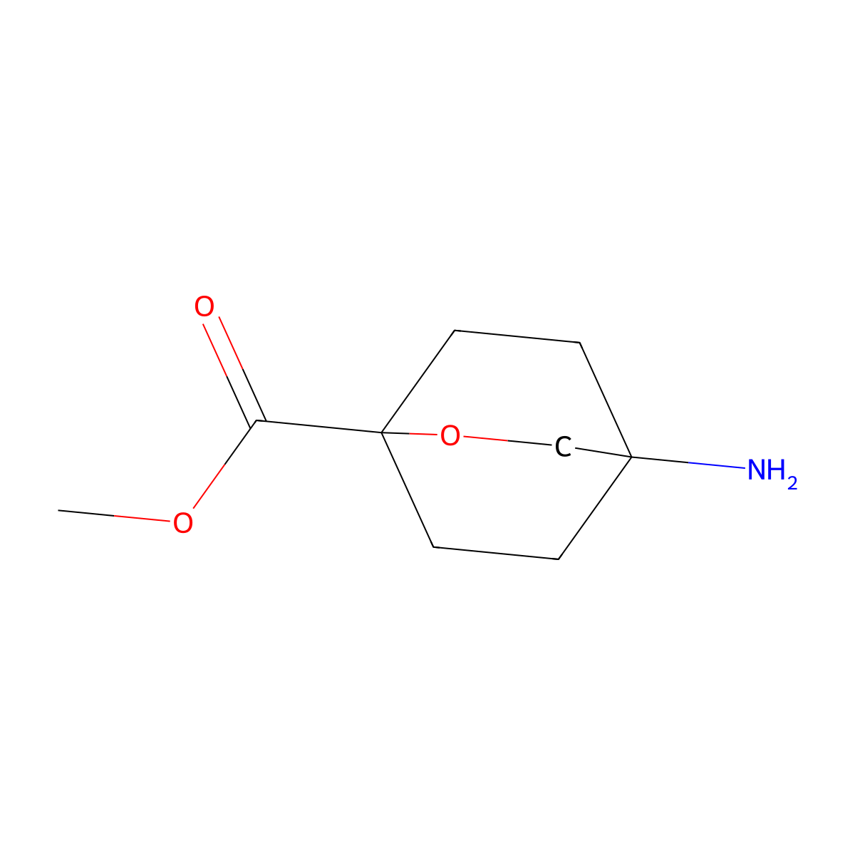 Methyl 4-amino-2-oxabicyclo[2.2.2]octane-1-carboxylate molecular structure, CAS 2320469-52-9