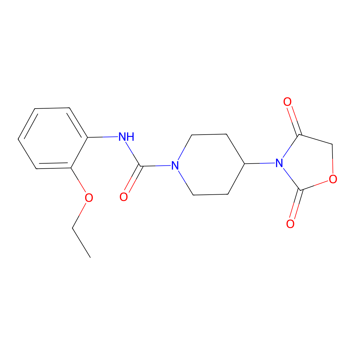 4-(2,4-dioxooxazolidin-3-yl)-N-(2-ethoxyphenyl)piperidine-1-carboxamide molecular structure, CAS 2320472-45-3
