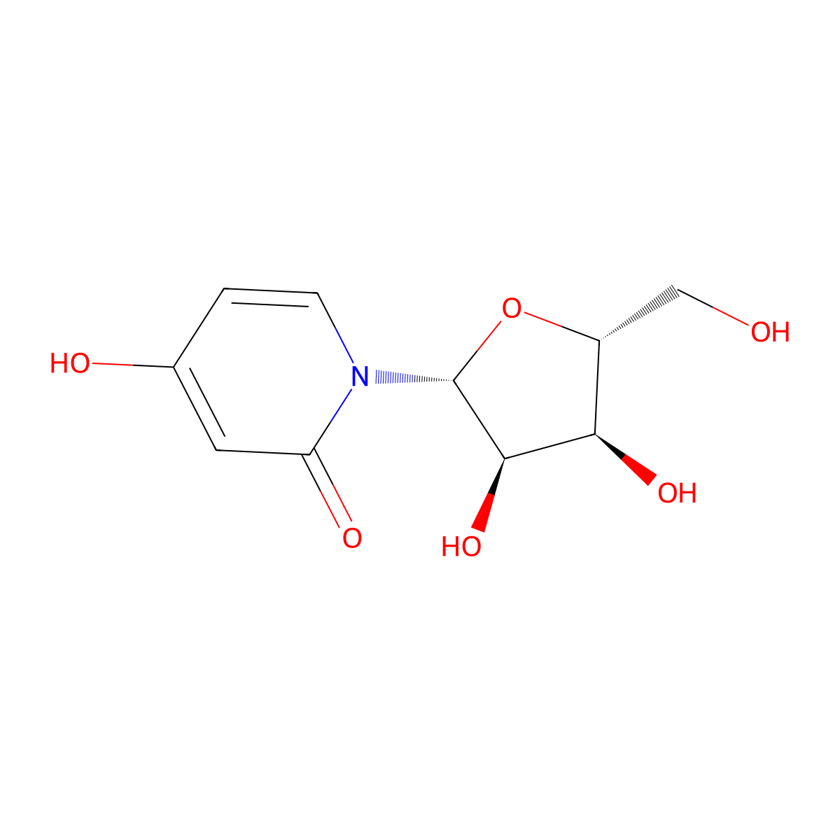 3-Deazauridine molecular structure, CAS 23205-42-7