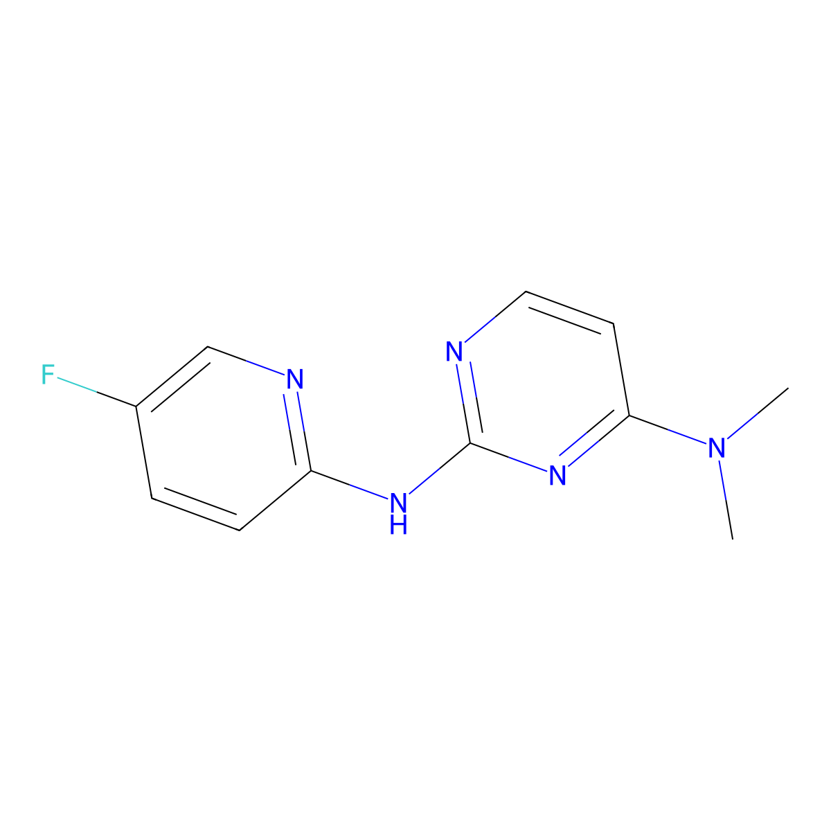 N2-(5-fluoropyridin-2-yl)-N4,N4-dimethylpyrimidine-2,4-diamine molecular structure, CAS 2320514-03-0