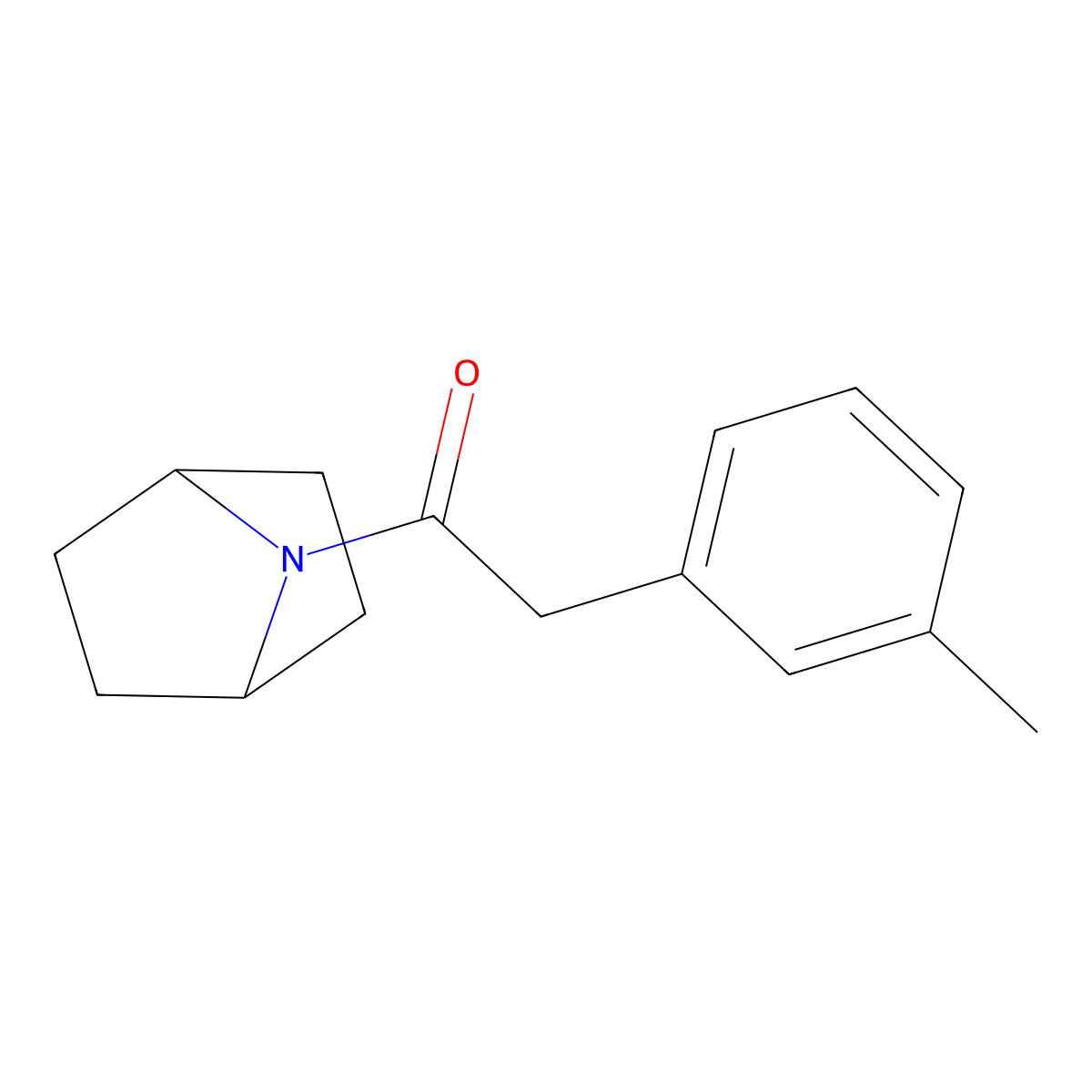 1-{7-Azabicyclo[2.2.1]heptan-7-yl}-2-(3-methylphenyl)ethan-1-one molecular structure, CAS 2320524-36-3