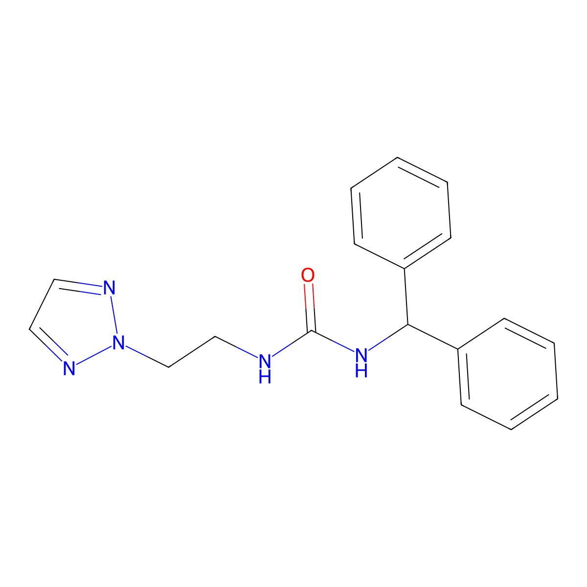 1-(2-(2H-1,2,3-triazol-2-yl)ethyl)-3-benzhydrylurea molecular structure, CAS 2320537-94-6