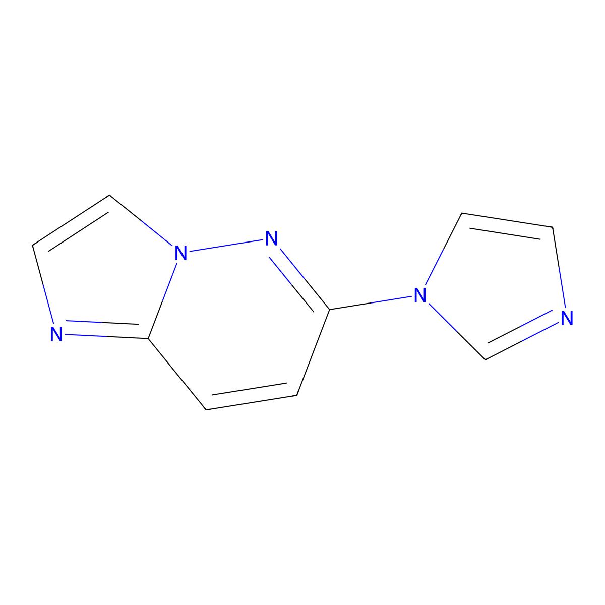 1-{imidazo[1,2-b]pyridazin-6-yl}-1H-imidazole molecular structure, CAS 2320537-95-7