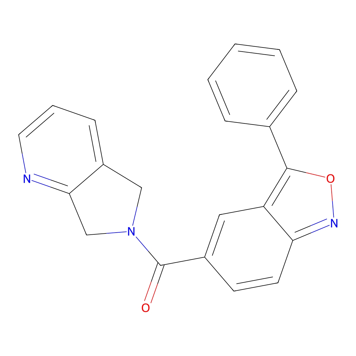 (3-phenylbenzo[c]isoxazol-5-yl)(5H-pyrrolo[3,4-b]pyridin-6(7H)-yl)methanone molecular structure, CAS 2320544-16-7