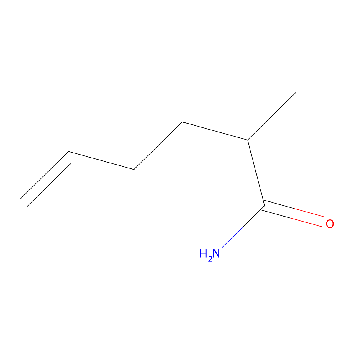 2-Methylhex-5-enamide molecular structure, CAS 2320576-44-9