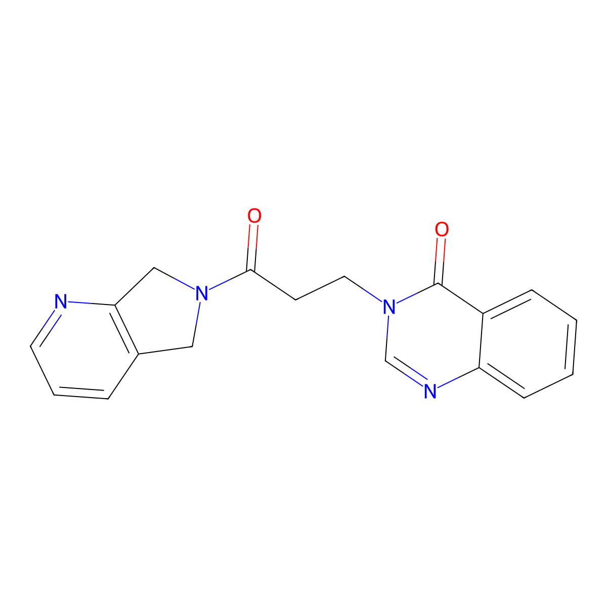 3-(3-oxo-3-(5H-pyrrolo[3,4-b]pyridin-6(7H)-yl)propyl)quinazolin-4(3H)-one molecular structure, CAS 2320576-89-2