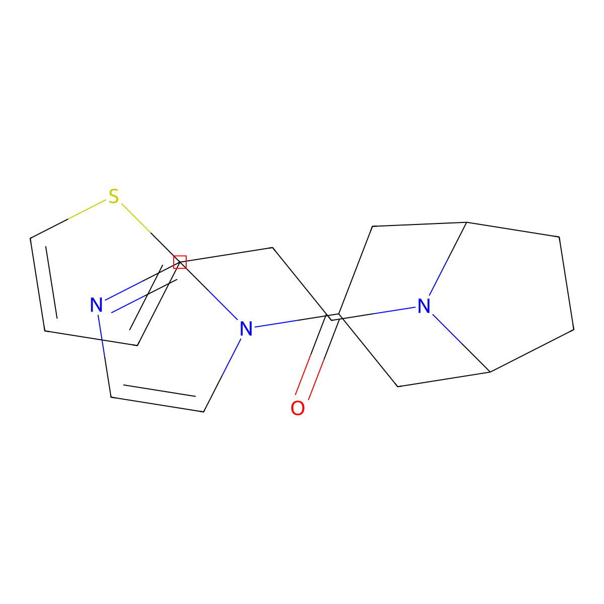1-[3-(1H-imidazol-1-yl)-8-azabicyclo[3.2.1]octan-8-yl]-2-(thiophen-2-yl)ethan-1-one molecular structure, CAS 2320602-66-0