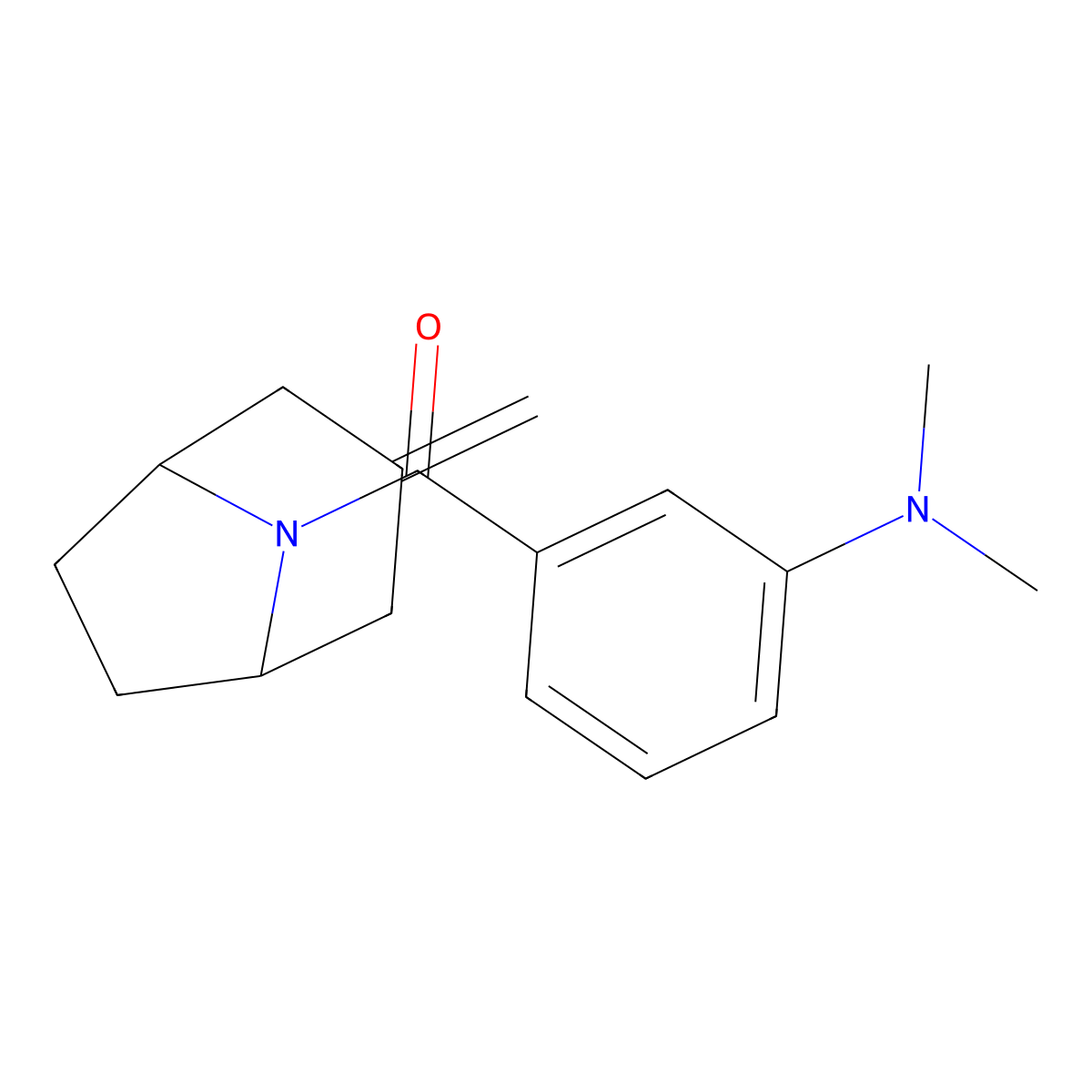N,N-dimethyl-3-{3-methylidene-8-azabicyclo[3.2.1]octane-8-carbonyl}aniline molecular structure, CAS 2320603-23-2