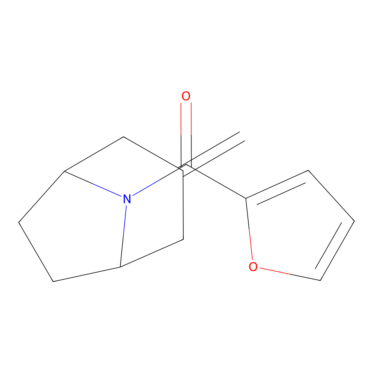 8-(Furan-2-carbonyl)-3-methylidene-8-azabicyclo[3.2.1]octane molecular structure, CAS 2320642-74-6