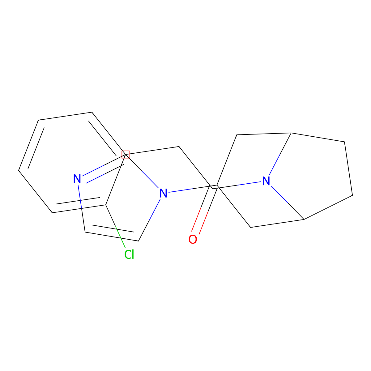 2-(2-chlorophenyl)-1-[3-(1H-imidazol-1-yl)-8-azabicyclo[3.2.1]octan-8-yl]ethan-1-one molecular structure, CAS 2320663-59-8
